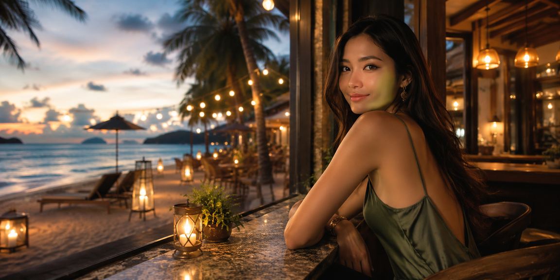 Seorang pemain memainkan permainan baccarat di kasino maya