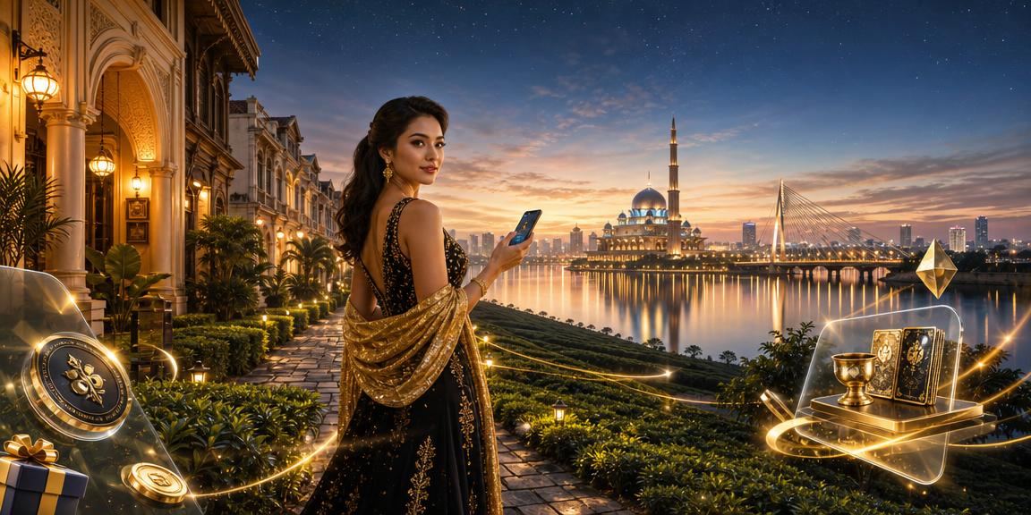 Pemain muda di Putrajaya menikmati permainan kad maya pada telefon pintar